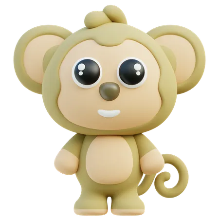 Macaco  3D Icon