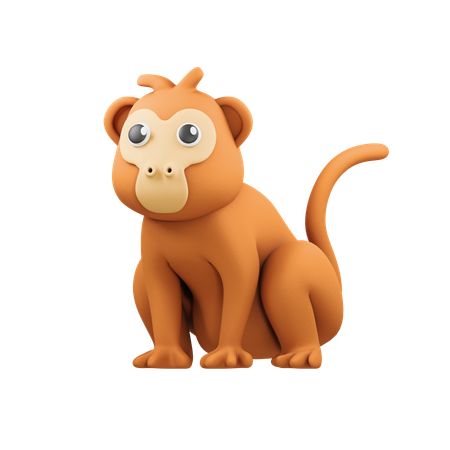 Macaco  3D Icon