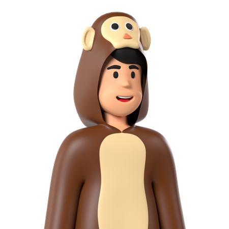 Macaco  3D Icon