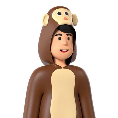 Macaco  3D Icon