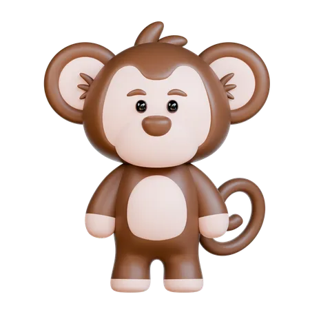 Macaco  3D Icon