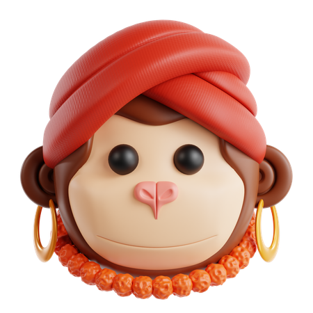 Macaco  3D Icon