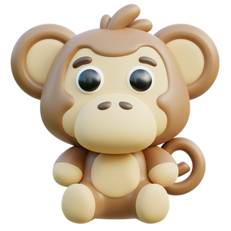 Macaco  3D Icon