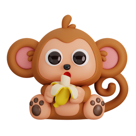 Macaco  3D Icon