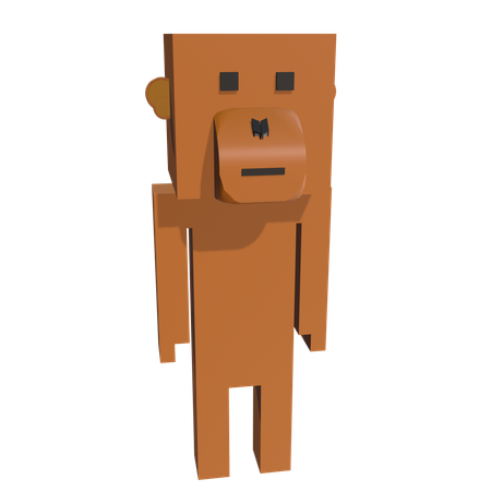 Macaco  3D Icon