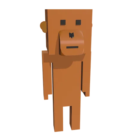 Macaco  3D Icon