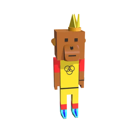 Macaco  3D Icon