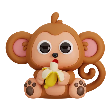 Macaco  3D Icon
