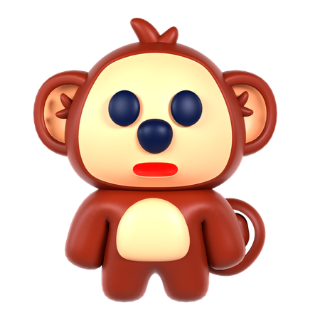 Macaco fofo  3D Icon