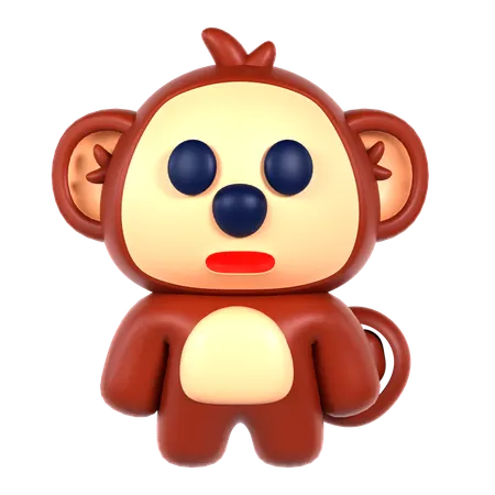 Macaco fofo  3D Icon