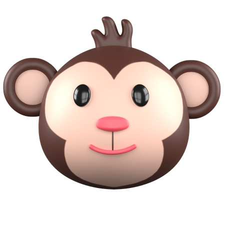 Macaco fofo  3D Icon