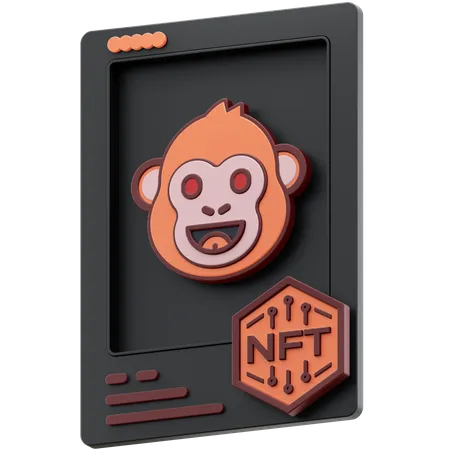Macaco nft  3D Icon