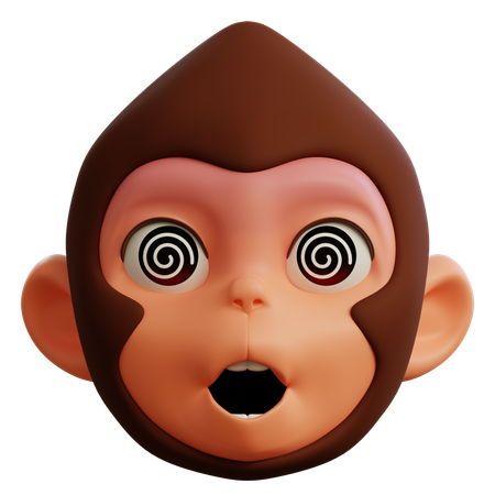 Macaco tonto  3D Icon