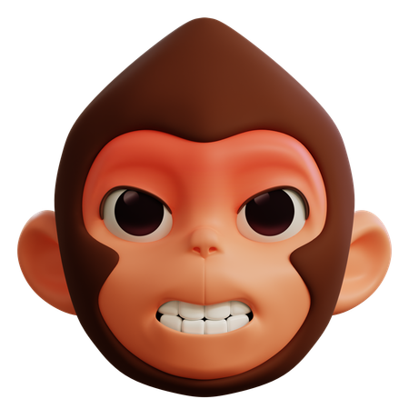 Macaco bravo  3D Icon