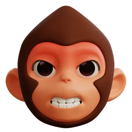 Macaco bravo  3D Icon