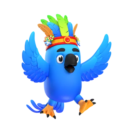 Oiseau de Macao  3D Icon