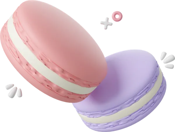 Macaron For Decorating Cakes Or Desserts 3D Icon