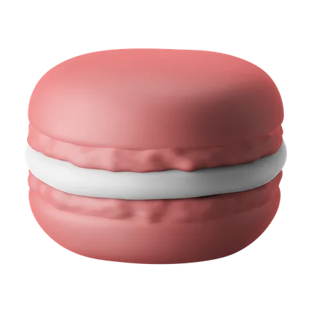French Macaron Sandwich Cookie Western Dessert 3 D Icon Illustration 3D Icon