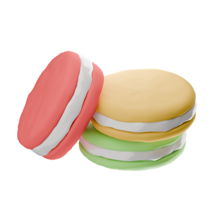 Macarrones  3D Icon