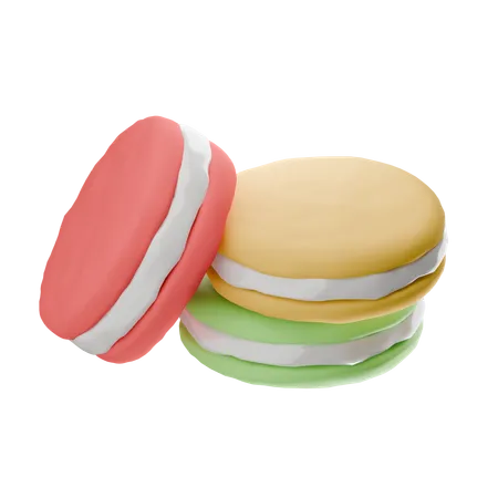 Macarrones  3D Icon