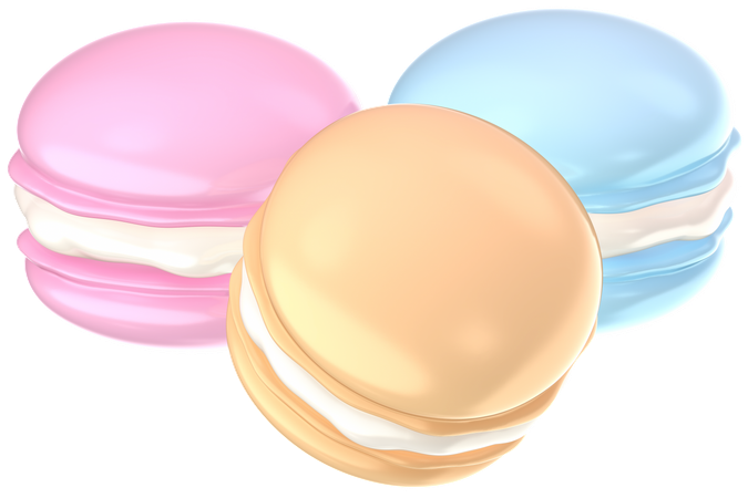 Macarons  3D Icon