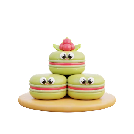 Macarons  3D Icon