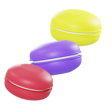 Macarons  3D Illustration