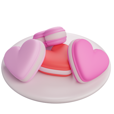 Assiette de macarons  3D Icon