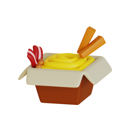 Macarrão  3D Icon