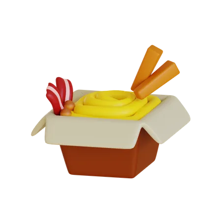 Macarrão  3D Icon