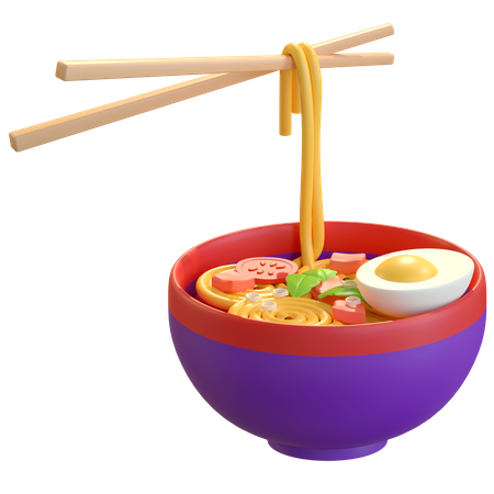 Macarrão ramen  3D Icon
