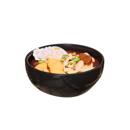 Macarrão ramen de carne  3D Icon