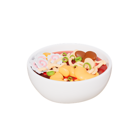 Macarrão ramen de carne  3D Icon