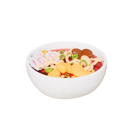 Macarrão ramen de carne  3D Icon