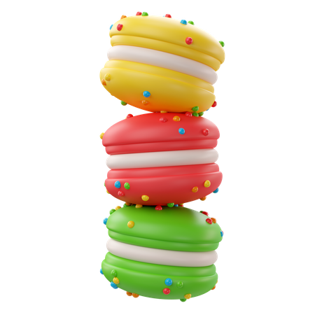 Macarrón  3D Icon