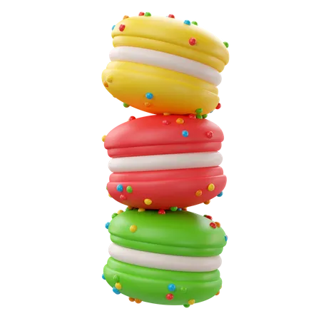 Macarrón  3D Icon