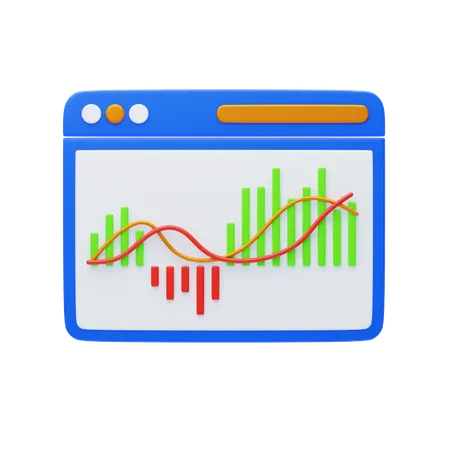 Macd Indicator Technical Analysis  3D Icon