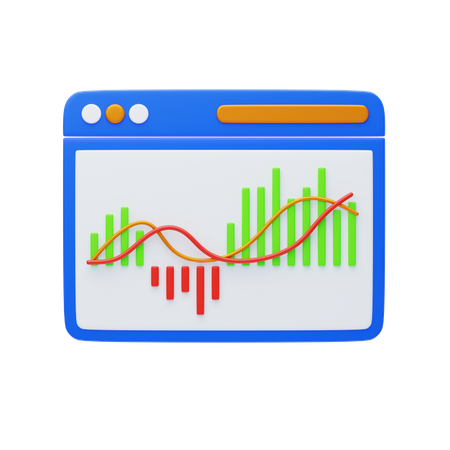 Macd Indicator Technical Analysis  3D Icon