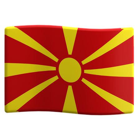 Macedonia del norte  3D Icon