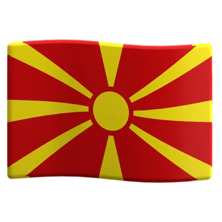 Macedonia del norte  3D Icon