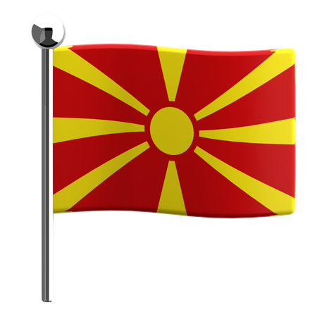 Macedônia do norte  3D Icon