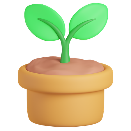 Maceta  3D Icon