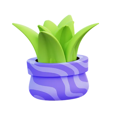 Maceta de hierba  3D Icon