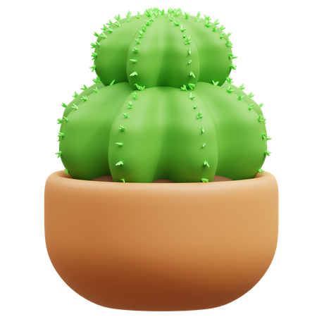 Maceta de cactus  3D Icon