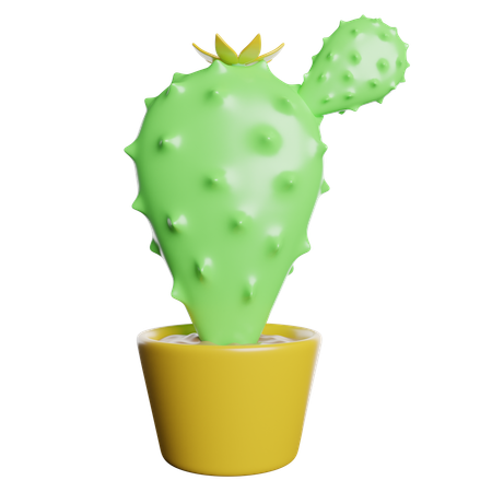 Maceta de cactus  3D Icon