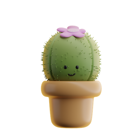 Maceta de cactus  3D Icon