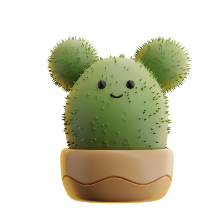 Maceta de cactus  3D Icon