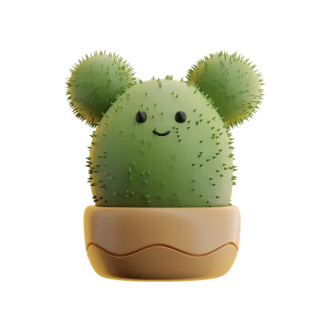 Maceta de cactus  3D Icon