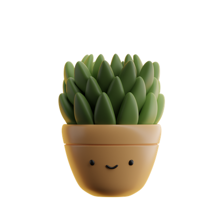 Maceta de cactus  3D Icon