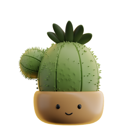 Maceta de cactus  3D Icon